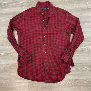 Polo by Ralph Lauren Red Plaid Casual Button Down Shirt